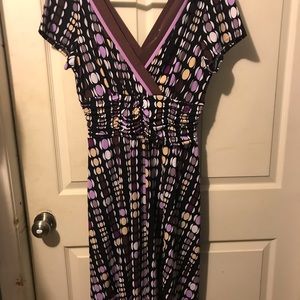 Colorful polka dot design dress